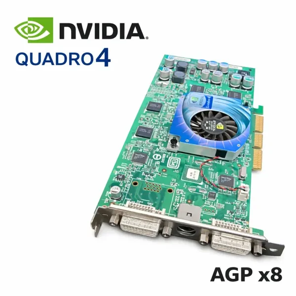 NVIDIA Quadro4 980XGL AGP Carte Graphique Pro Double DVI Testée OK
