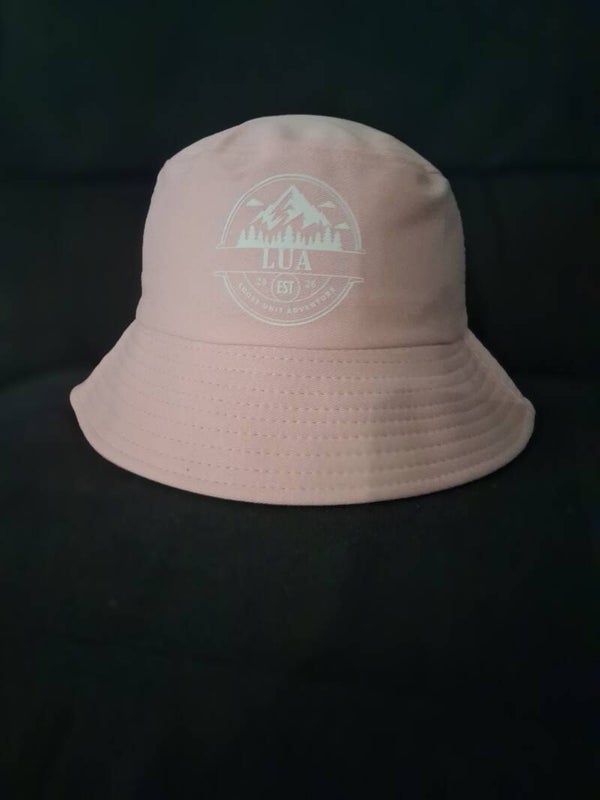 Bucket Hat - light pink with white Logo