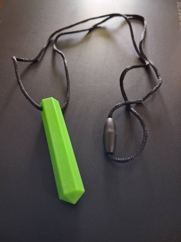 Sensory Chew Necklace - 100% Food Grade Silicone Autism Biting, Chewing and Baby teether