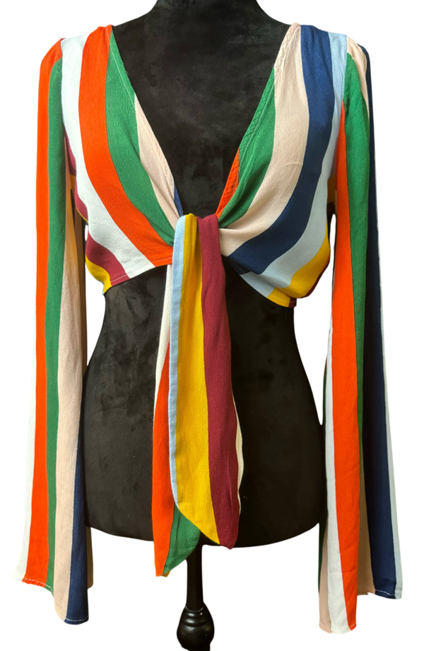 S-Summer strips blouse