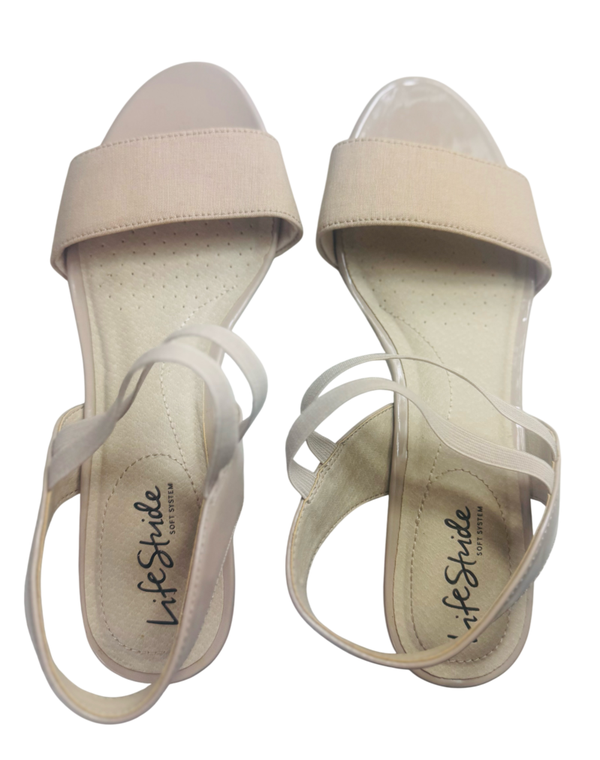 Life strides beige sandals sizes 7.5