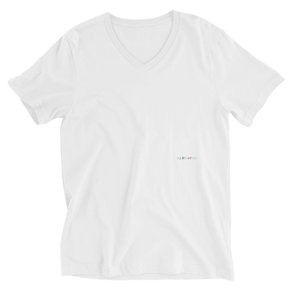 T-shirt unisexe à manches courtes et col en V