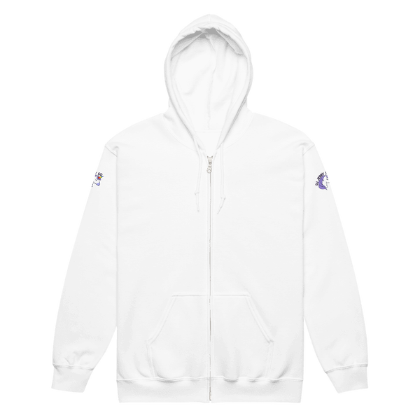 Sweat à capuche zippé unisexe