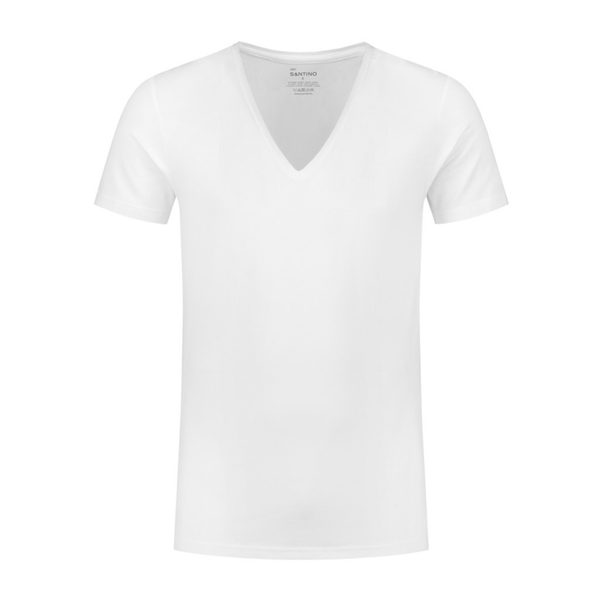 SANTINO T-SHIRT JORT V-NECK BAMBOE MODERN FIT