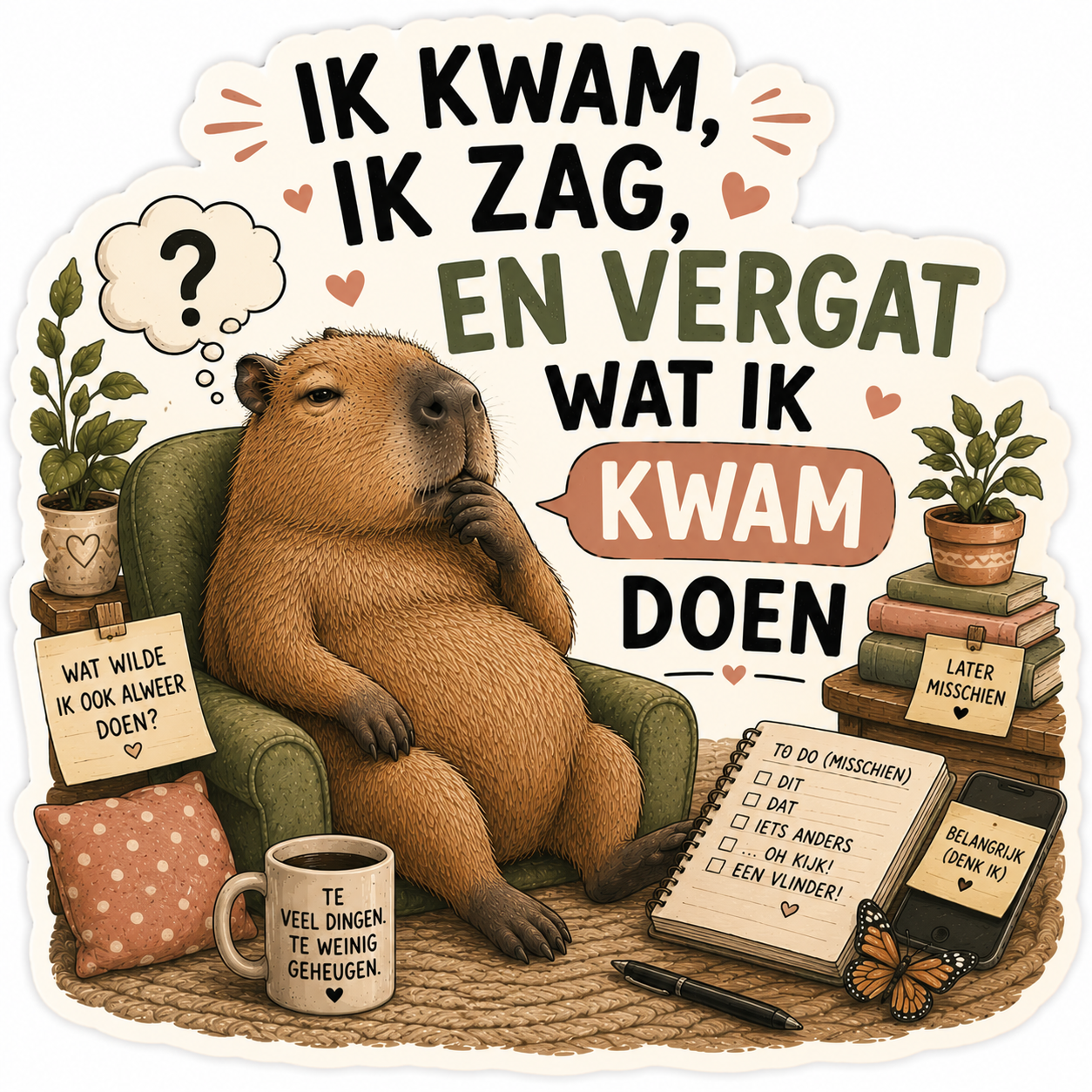capibara vergeten