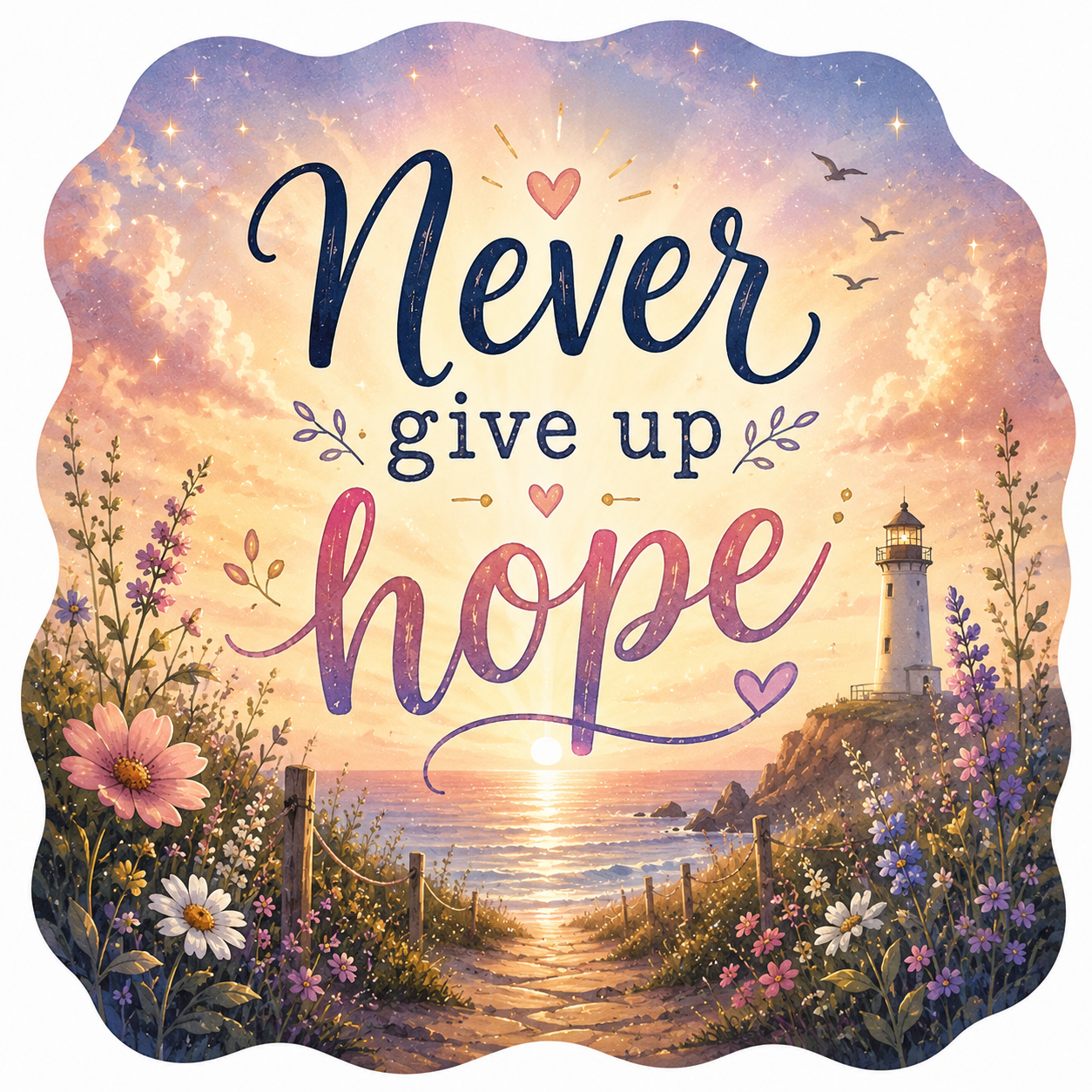 never give up