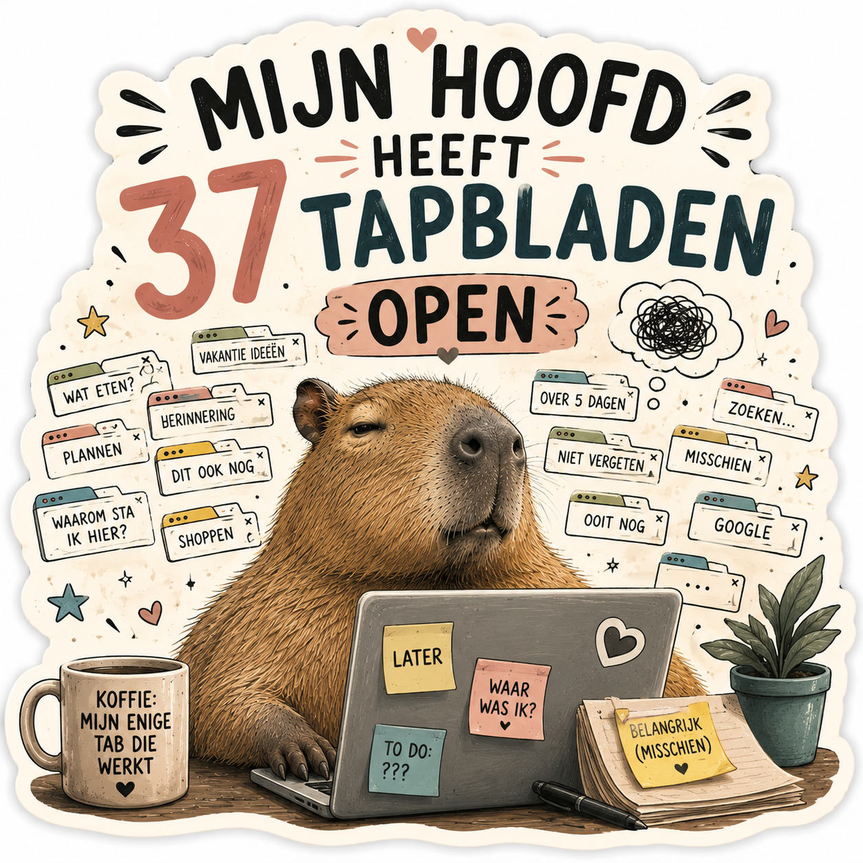 capibara tapbladen