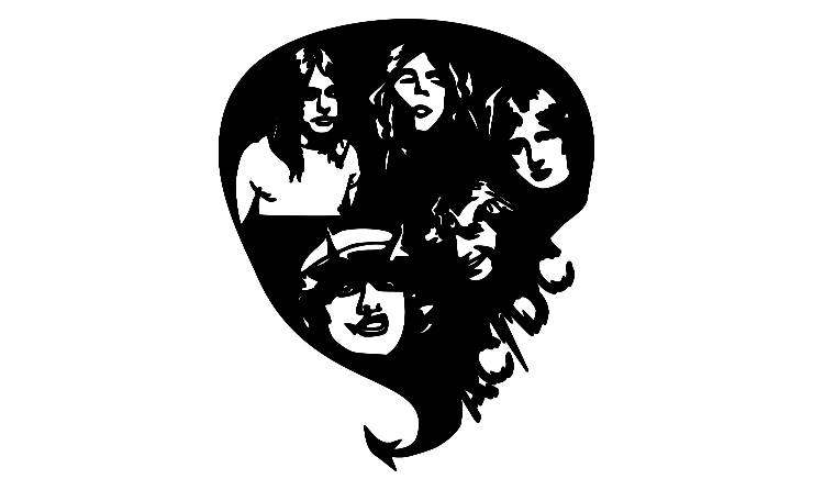 Guitar Pick (metal cutout)