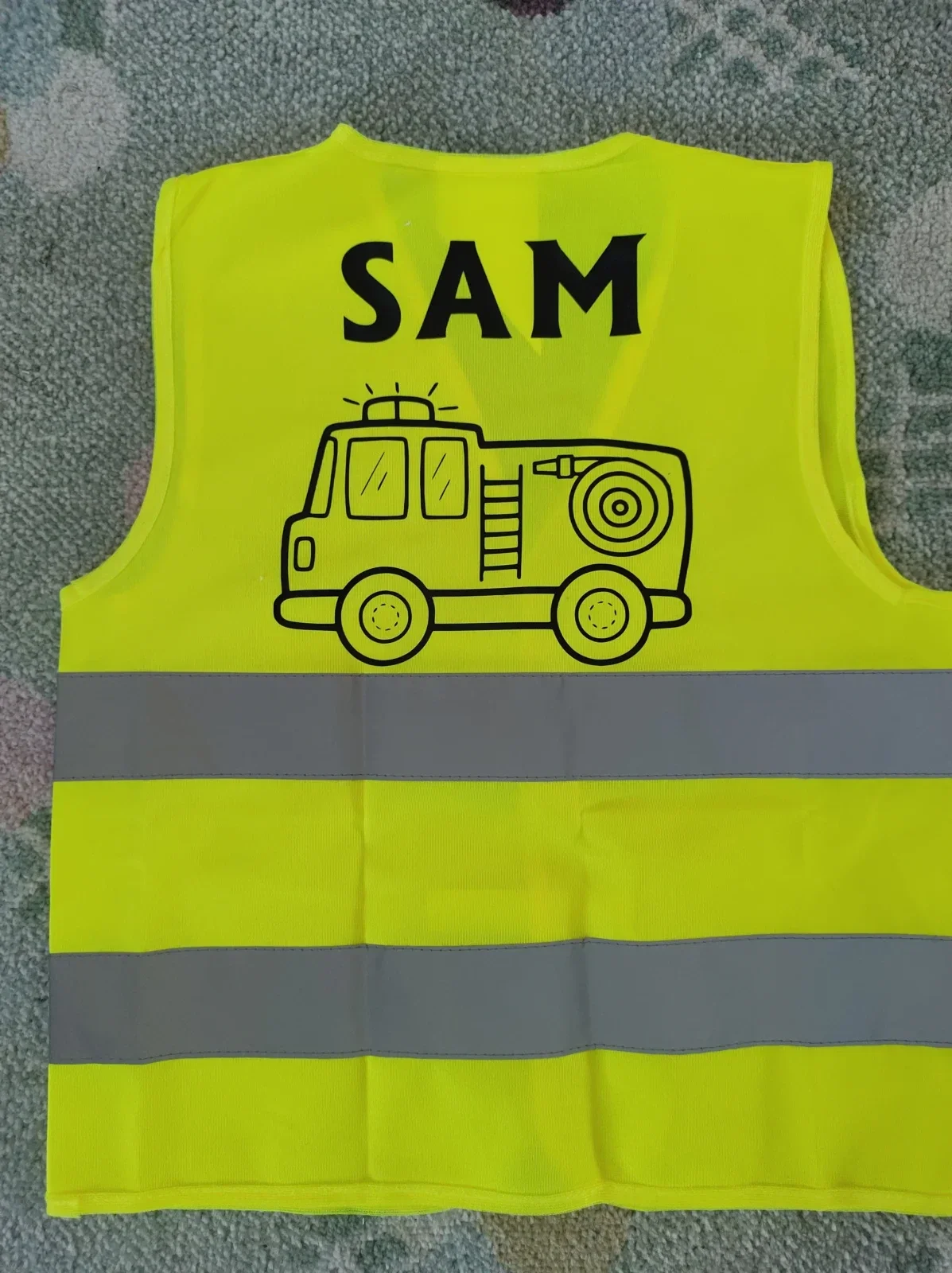 Fluohesje kind met naam