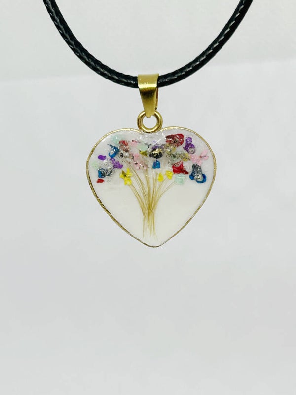 Herz Anhänger befüllt mit Asche und Fell