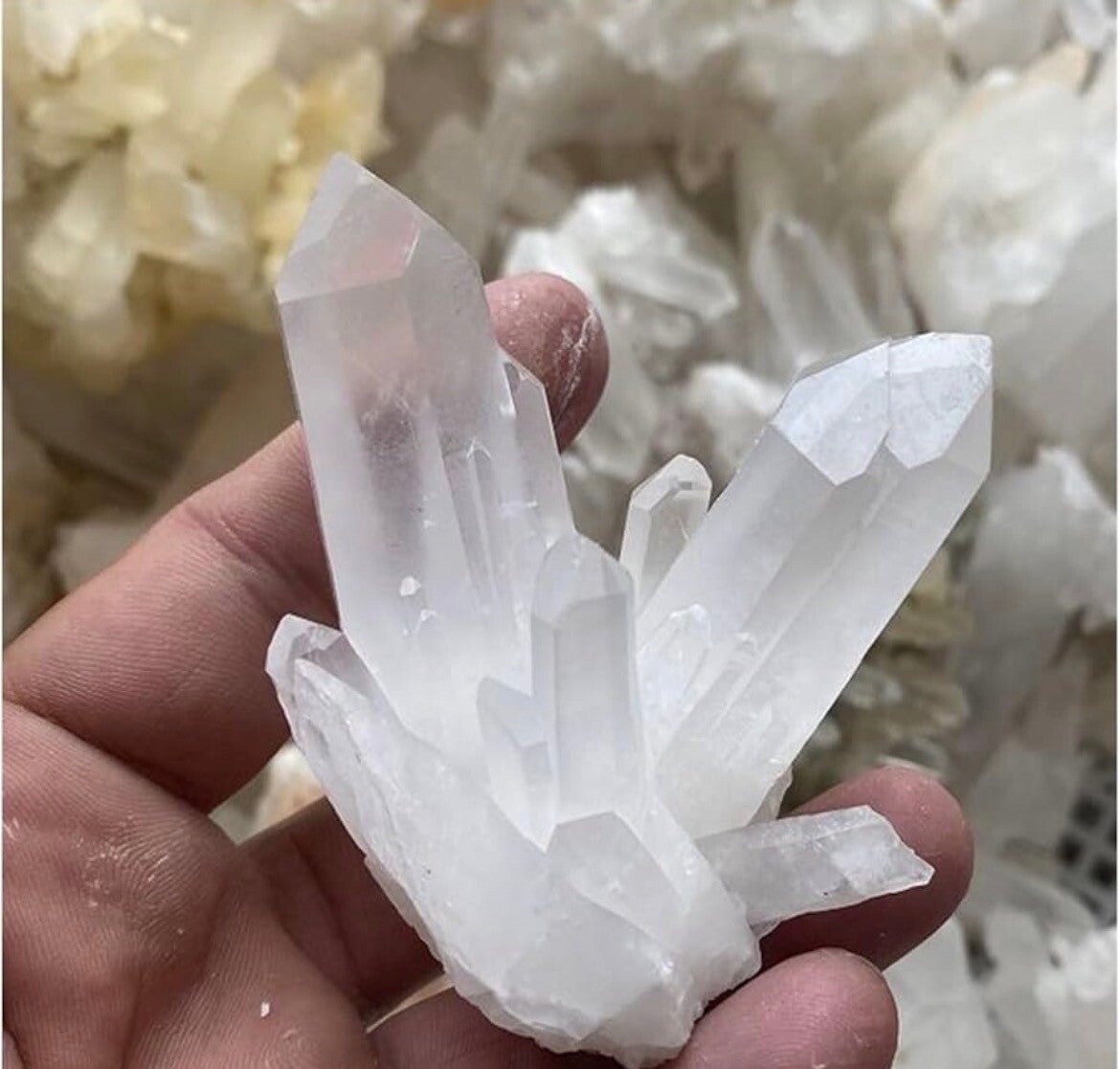 Natural Quartz Cluster — Multi-Point Energy Formation
