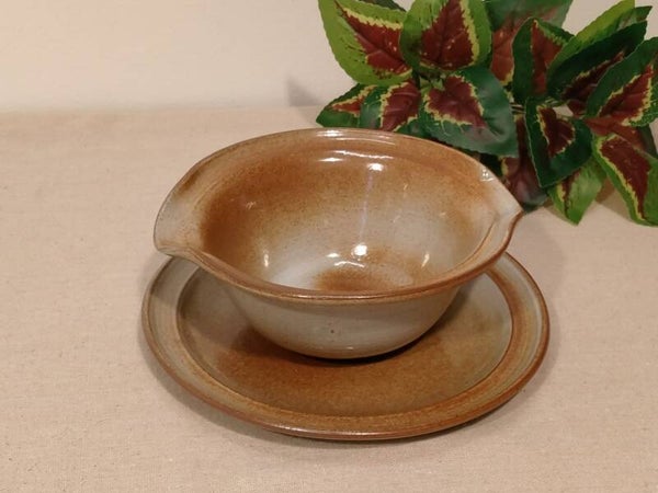 Saucière vintage en grès