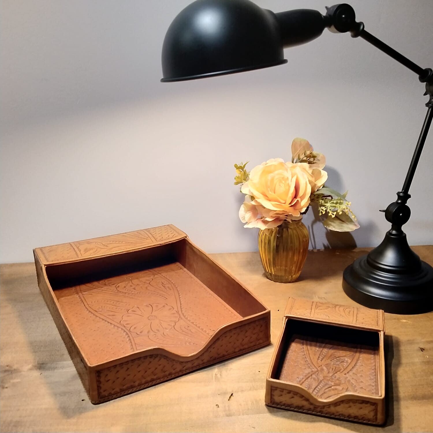 Porte documents vintage en cuir