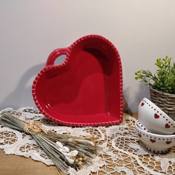 Grand plat coeur "Côté Maison"