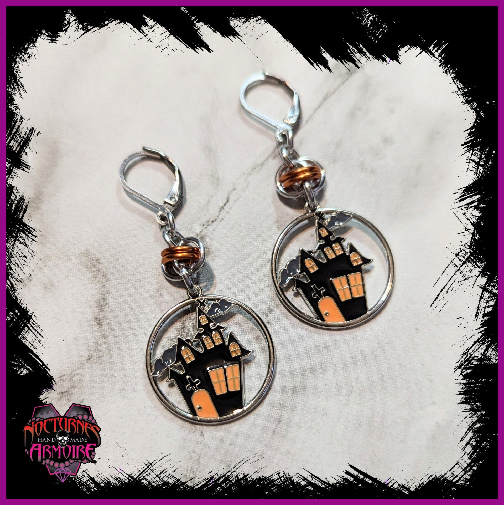 Haunted House Earrings