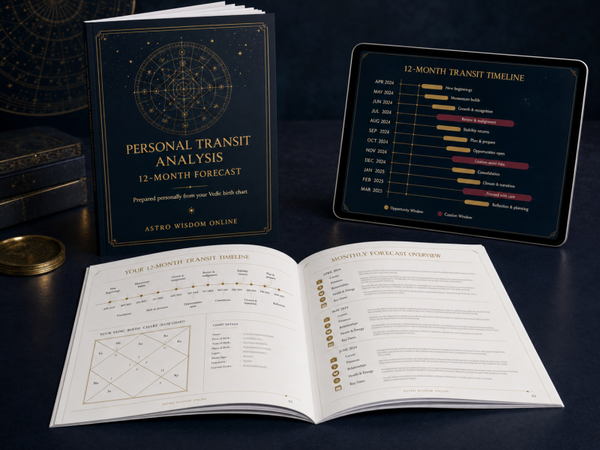 ENG | Personal 12-Month Transit Forecast | Vedic Astrology
