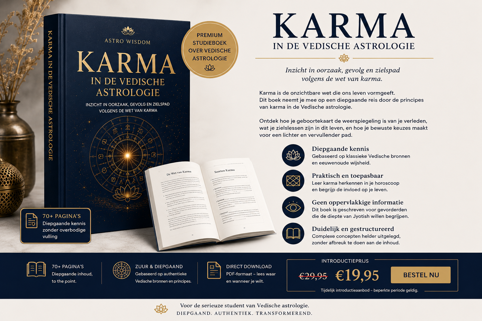 Karma in de Vedische Astrologie - Premium Studieboek