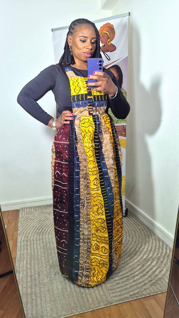 robe salopette wax 100% coton