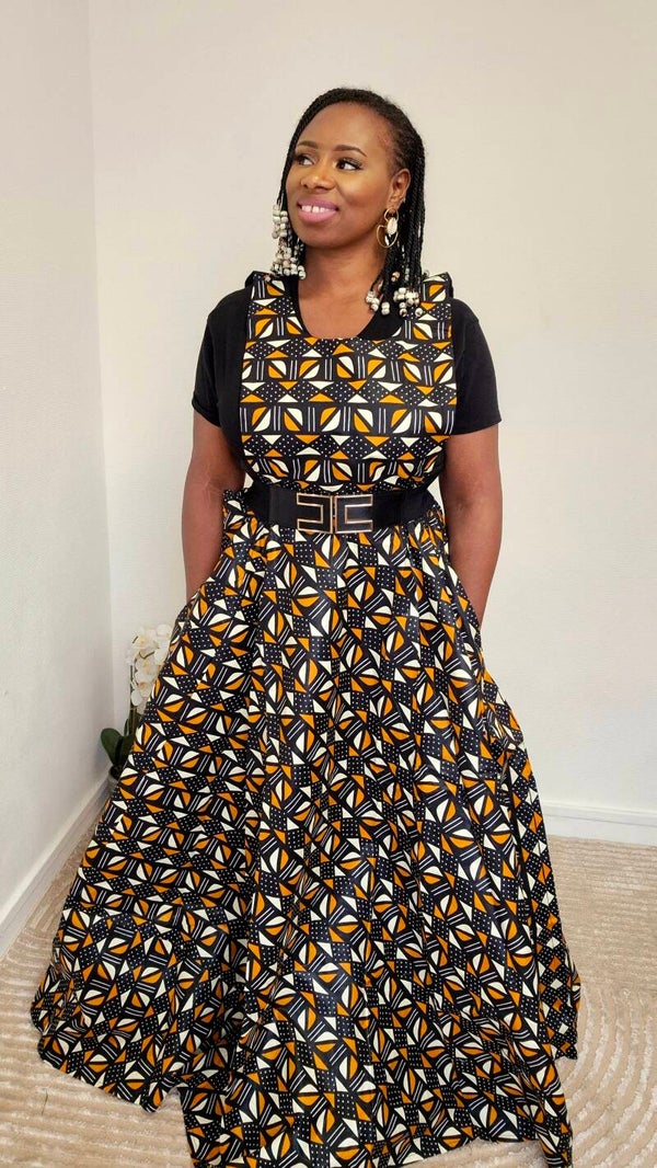 Robe salopette wax 100% coton