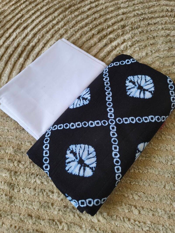 Duo wax motif indigo/Dogon