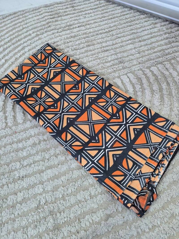 Soie imprimée et sa mousseline