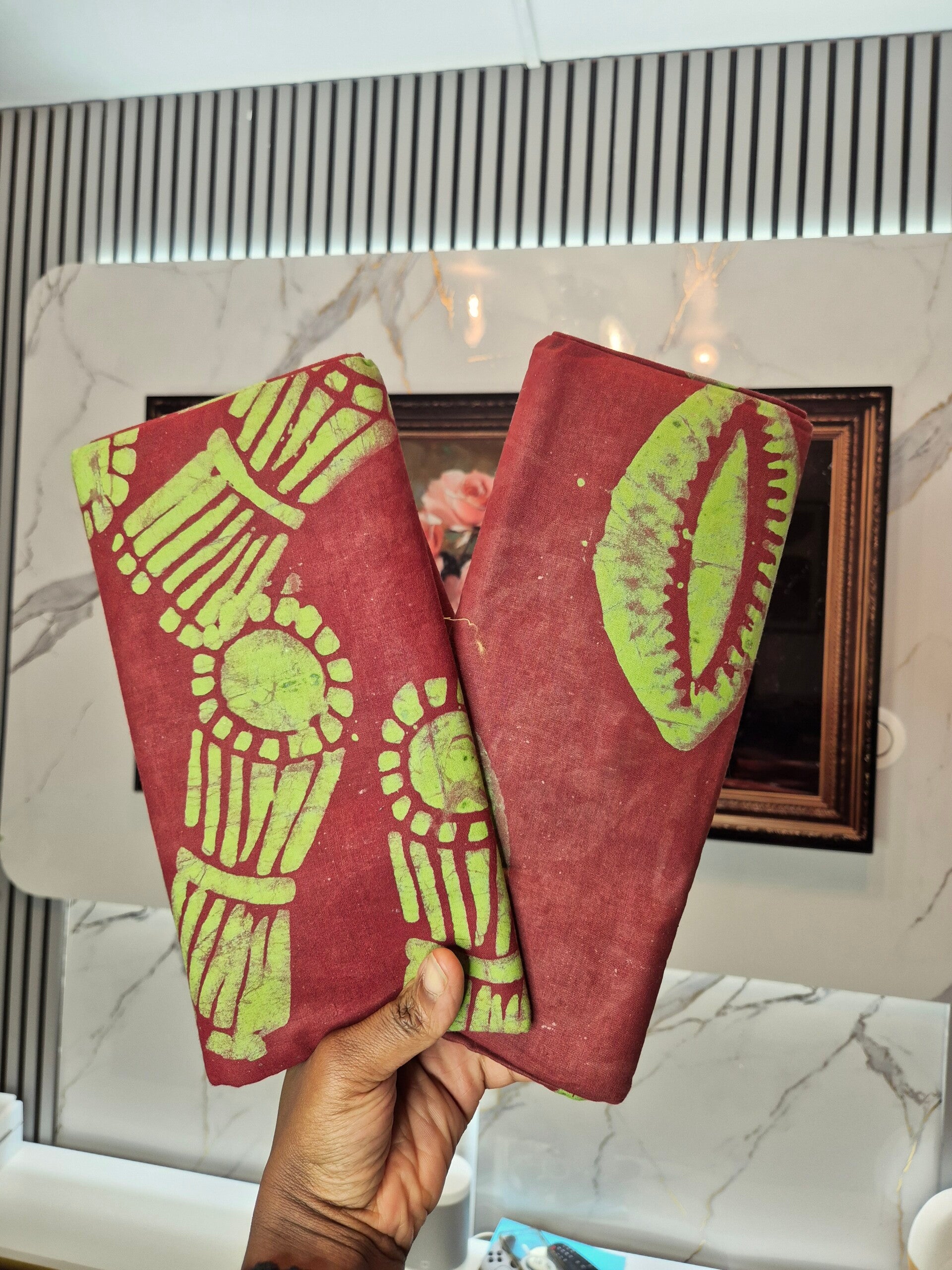 Tissu Batik  Coton deux tons – 5Yards (Origine Nigeria)