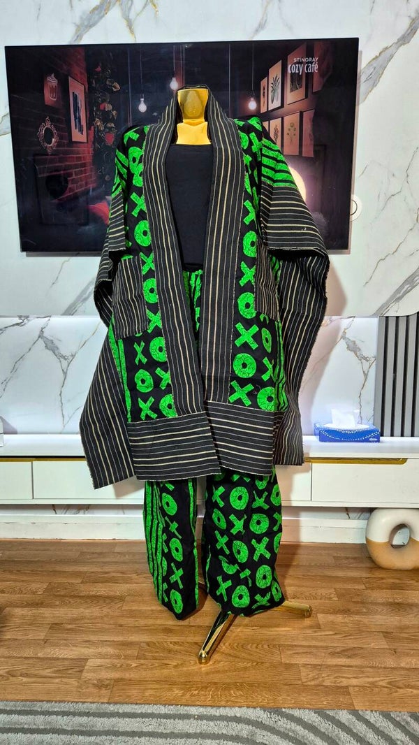 Ensembles Pantalon & Kimono en Osake et Wax