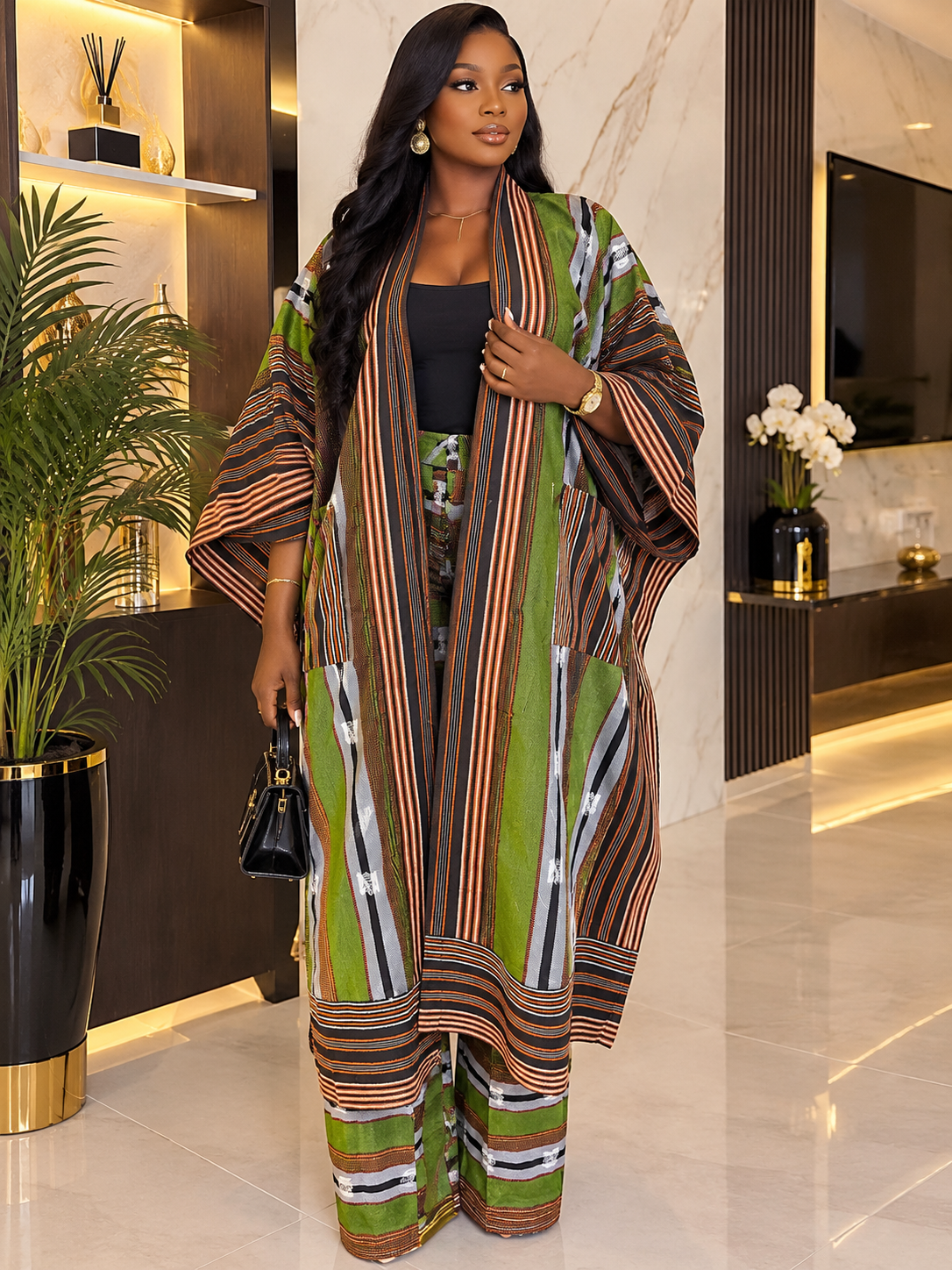 Ensembles Pantalon & Kimono en Osake et Wax