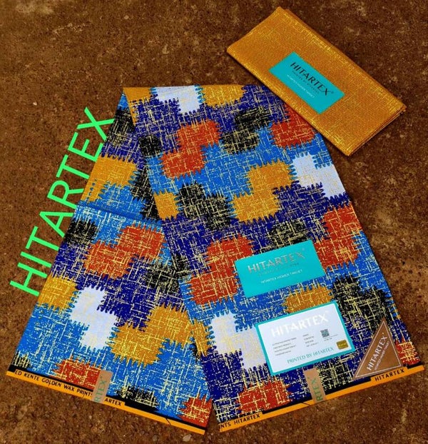 Wax motif kente gold