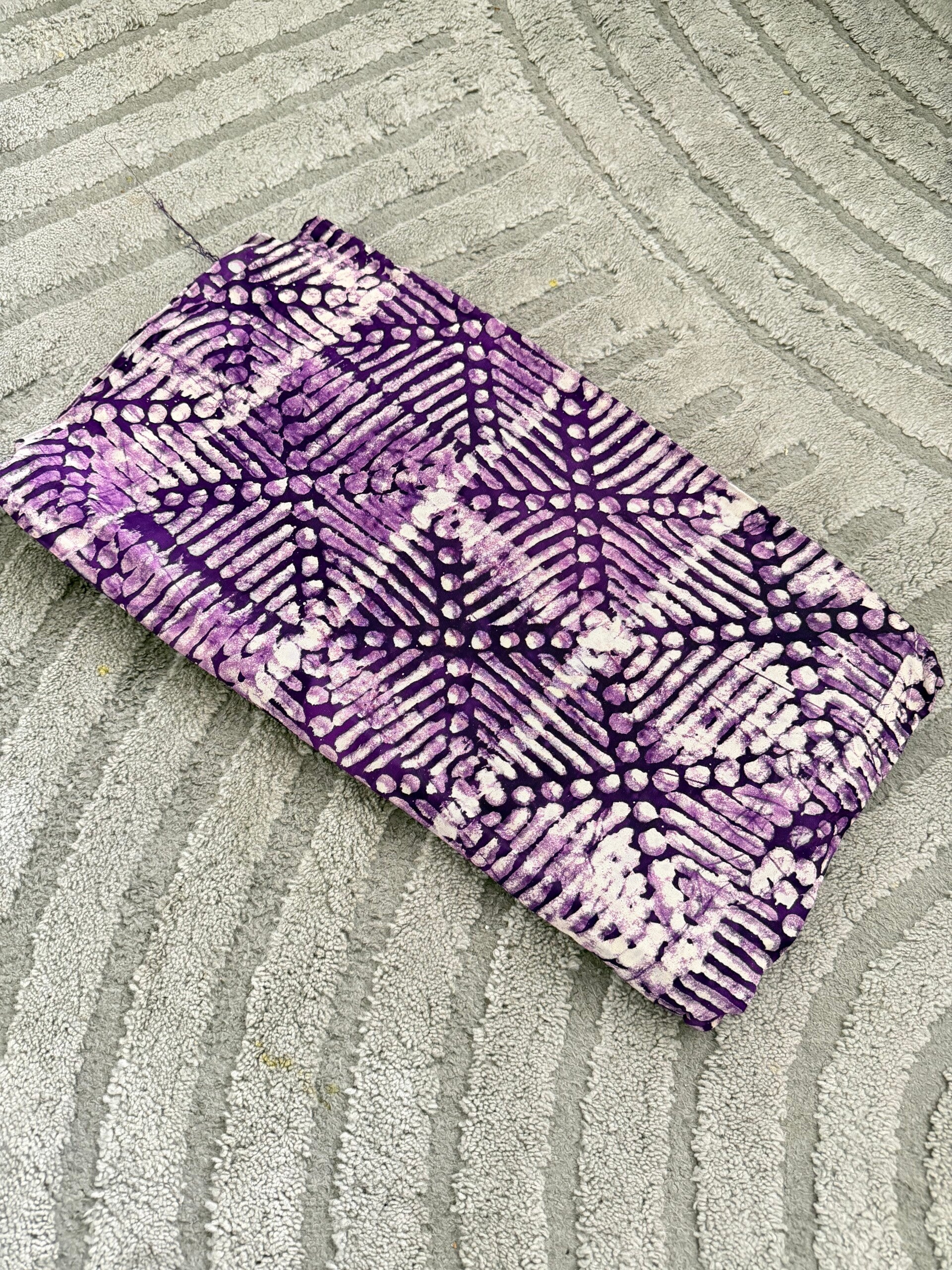 Tissu Adire Crêpe – 4 Yards (Origine Nigeria)