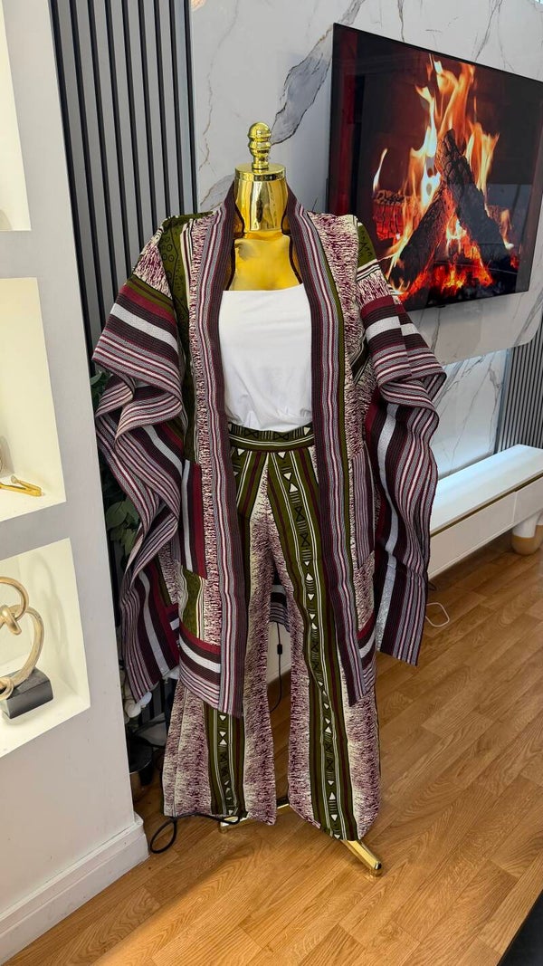 Ensembles Pantalon & Kimono en Osake et Wax