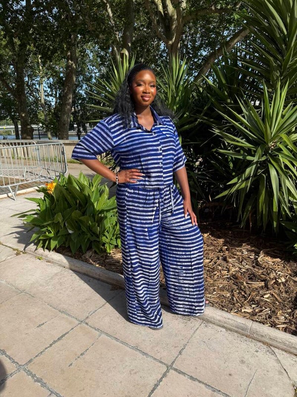 🌺 Robe Boubou Adire