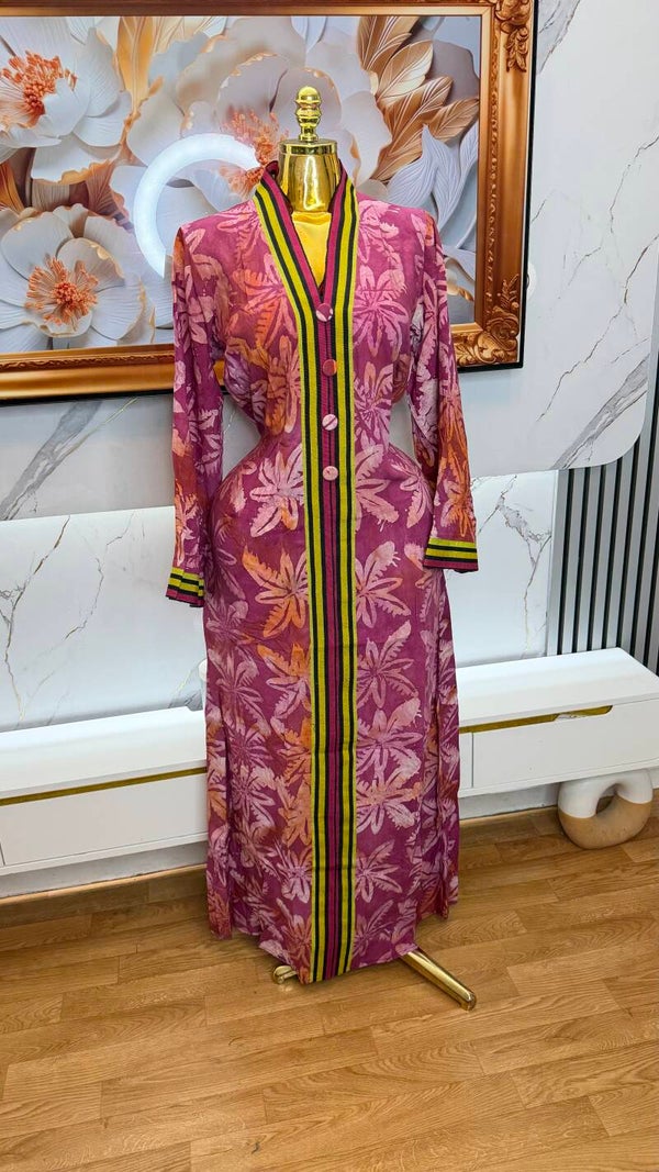 🌺 Robe Boubou Adire