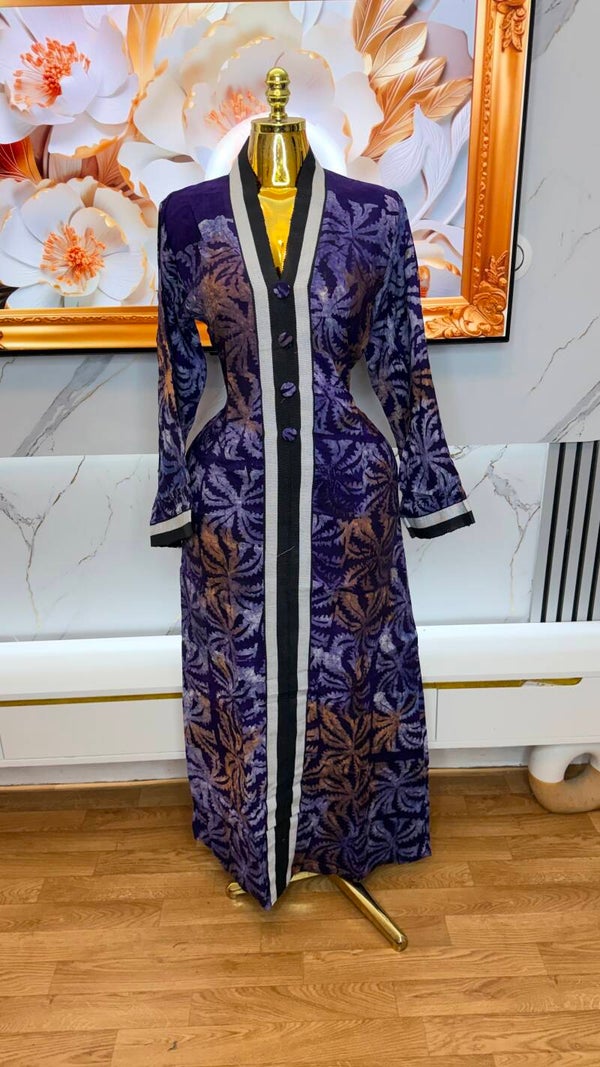 🌺 Robe Boubou Adire