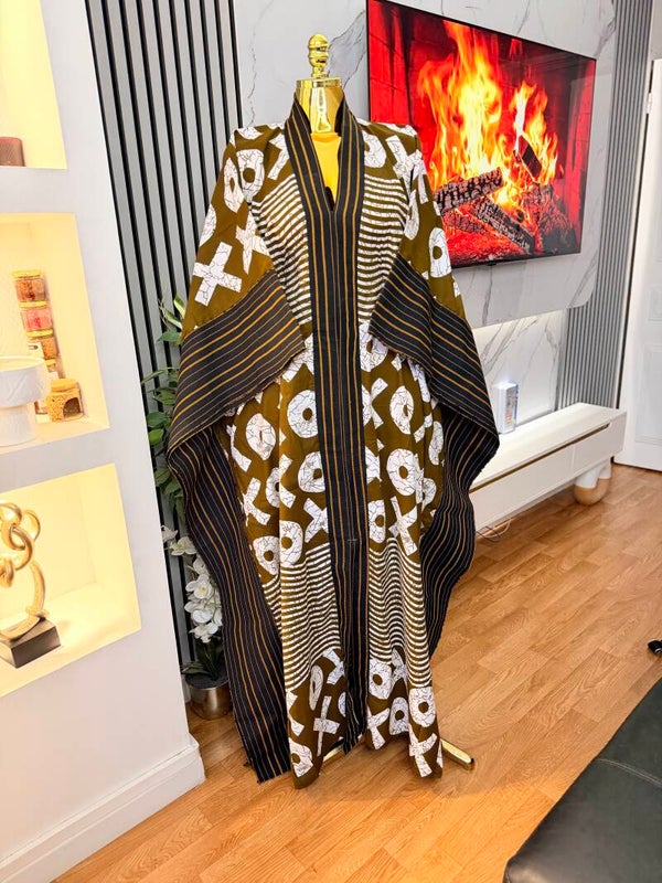 Robe en asoke et wax