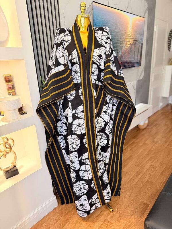 Robe en asoke et wax