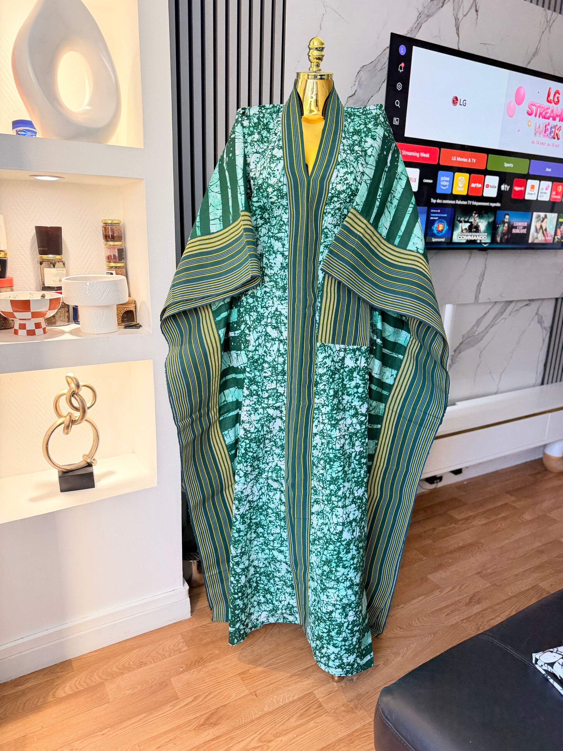 Robe en Asoke et wax