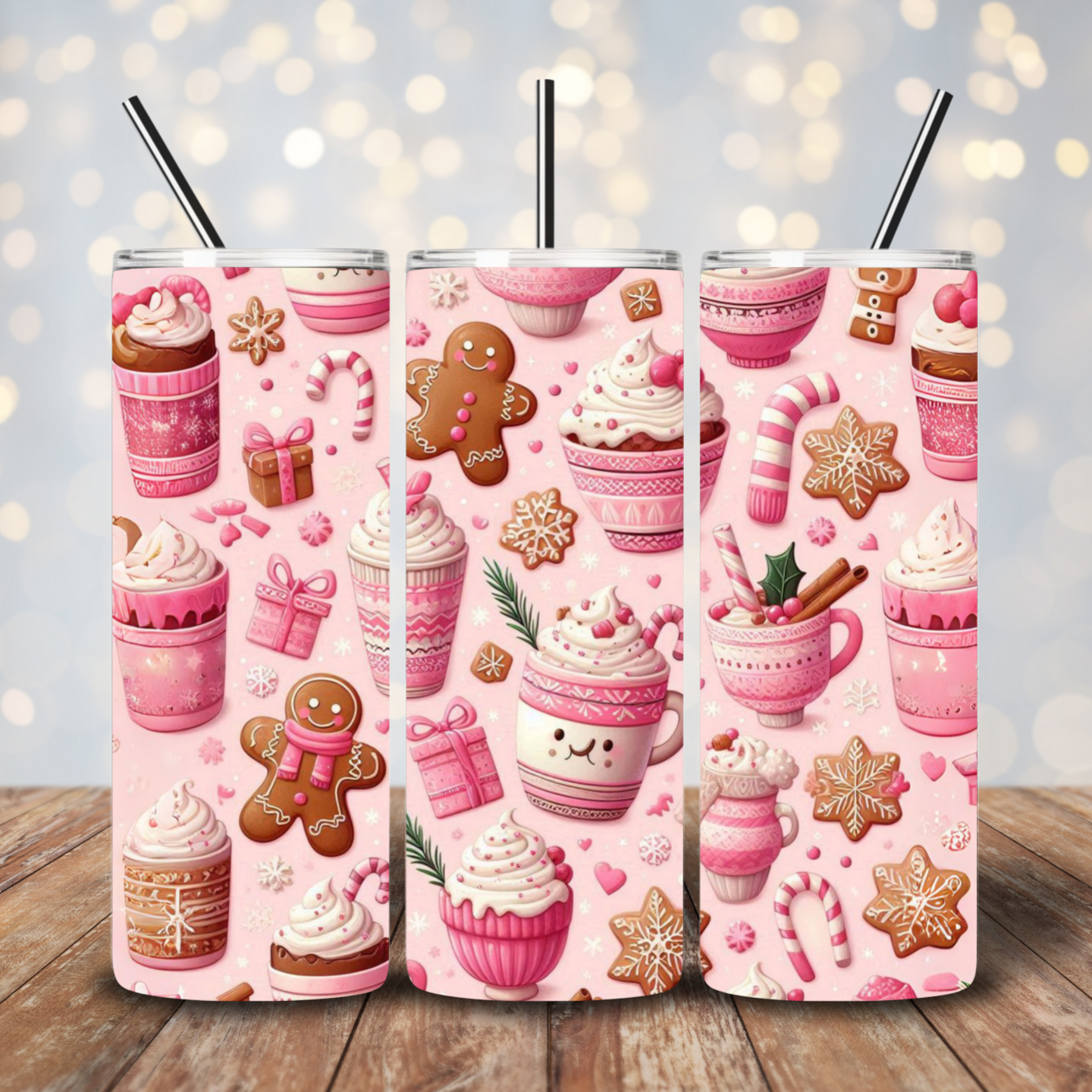 Cookies and ice coffee 20 oz. tumbler