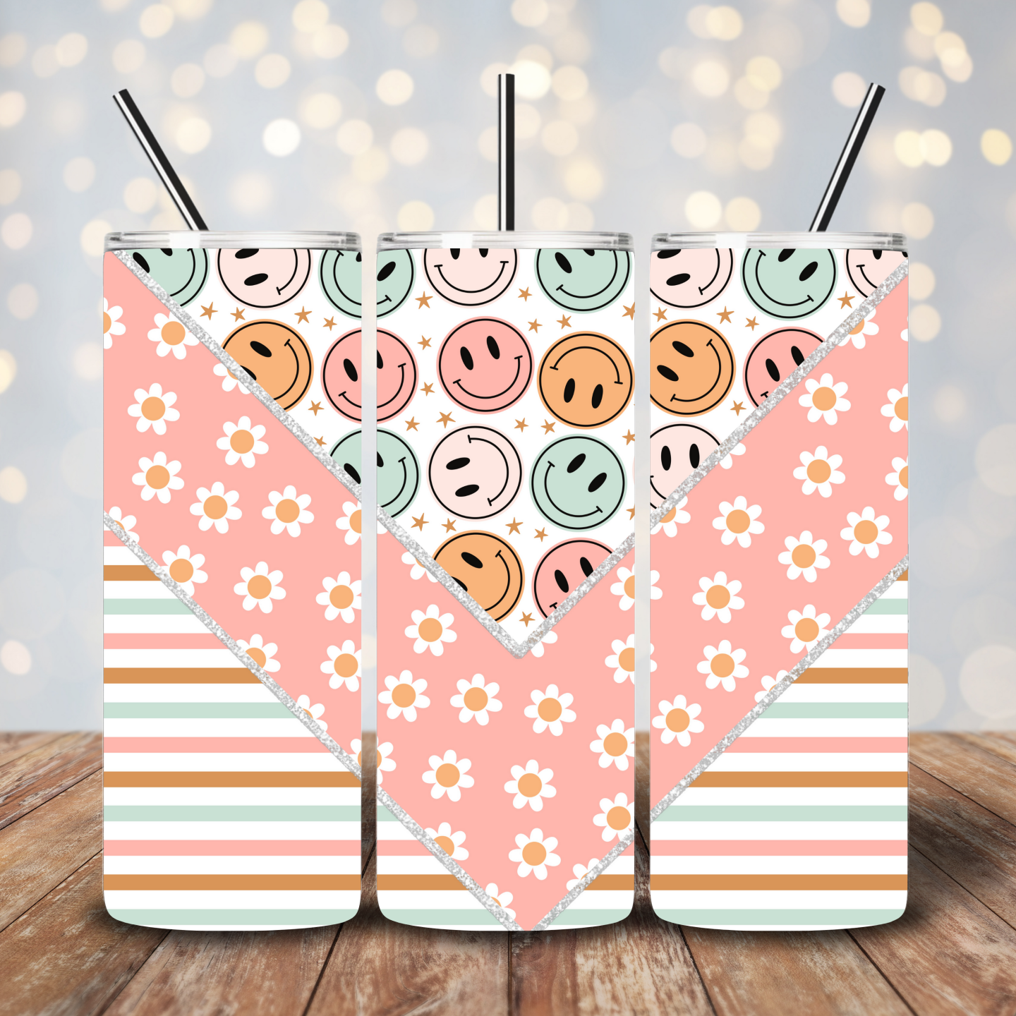 Pastel Hippie Vibes 20 oz. tumbler