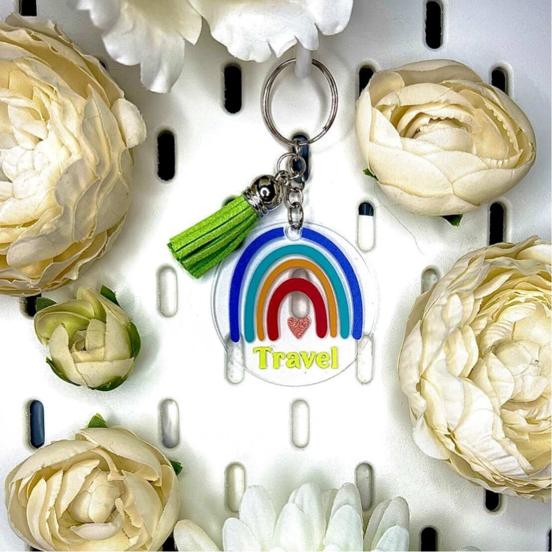 Rainbow Travel Keychain
