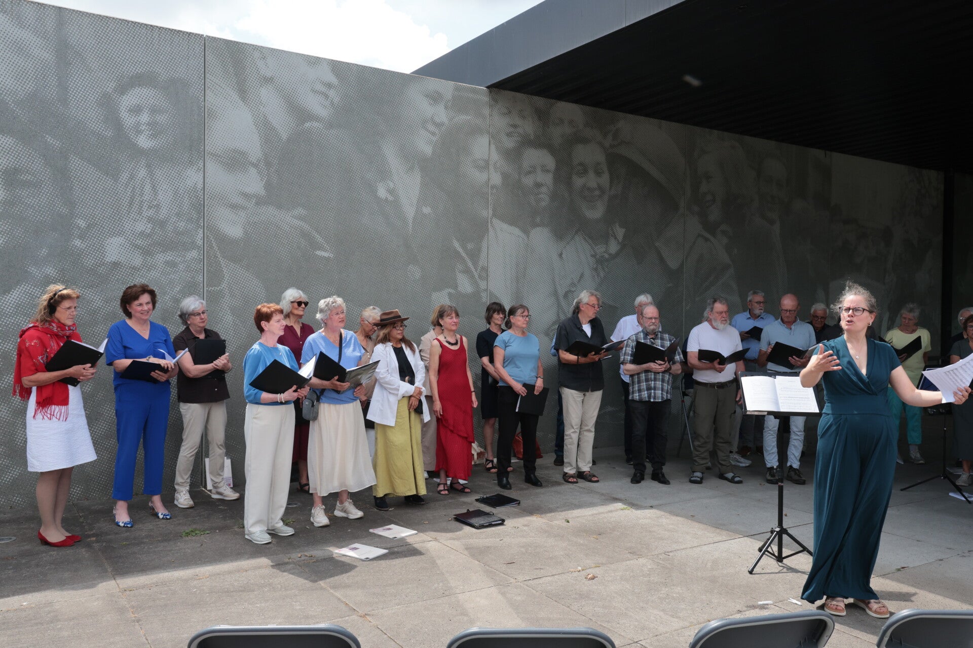 Samenzang met publiek