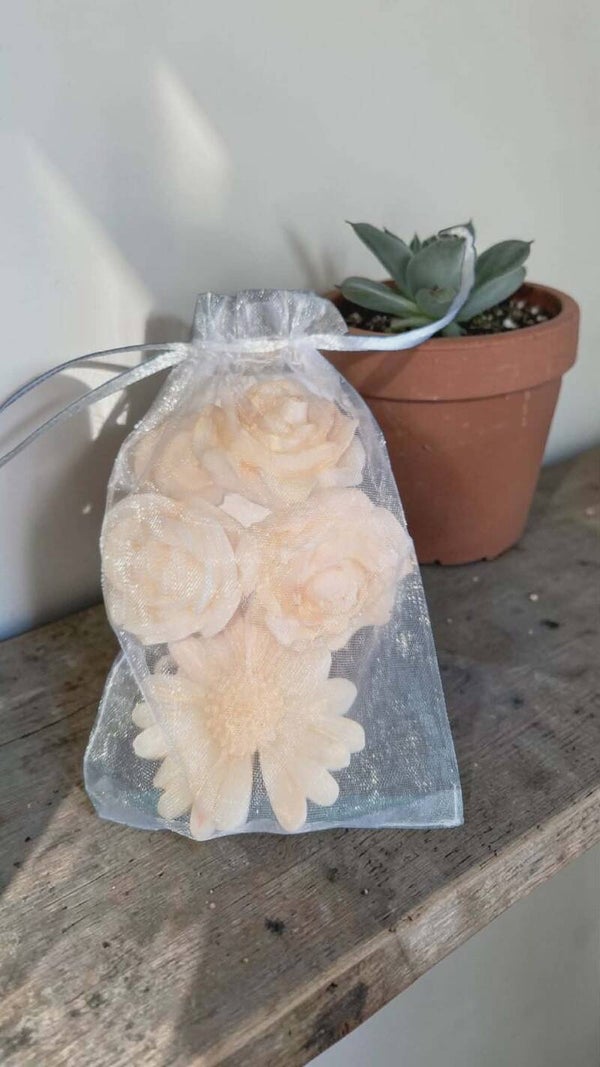 Strawberry & Watermelon Wax Melt Flowers