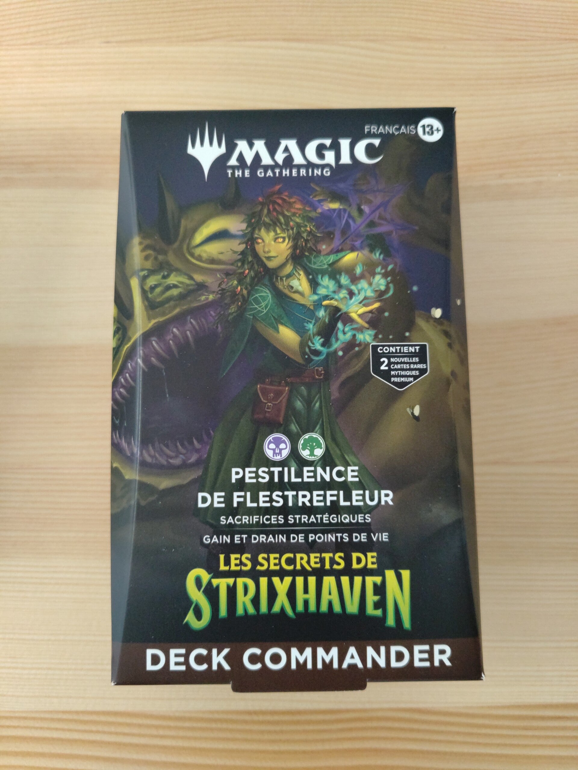 Magic The Gathering Avatar Deck Commander Les Secret de Strixhaven Pestilence de Flestrefleur- 60,00€ TTC Stock : 1