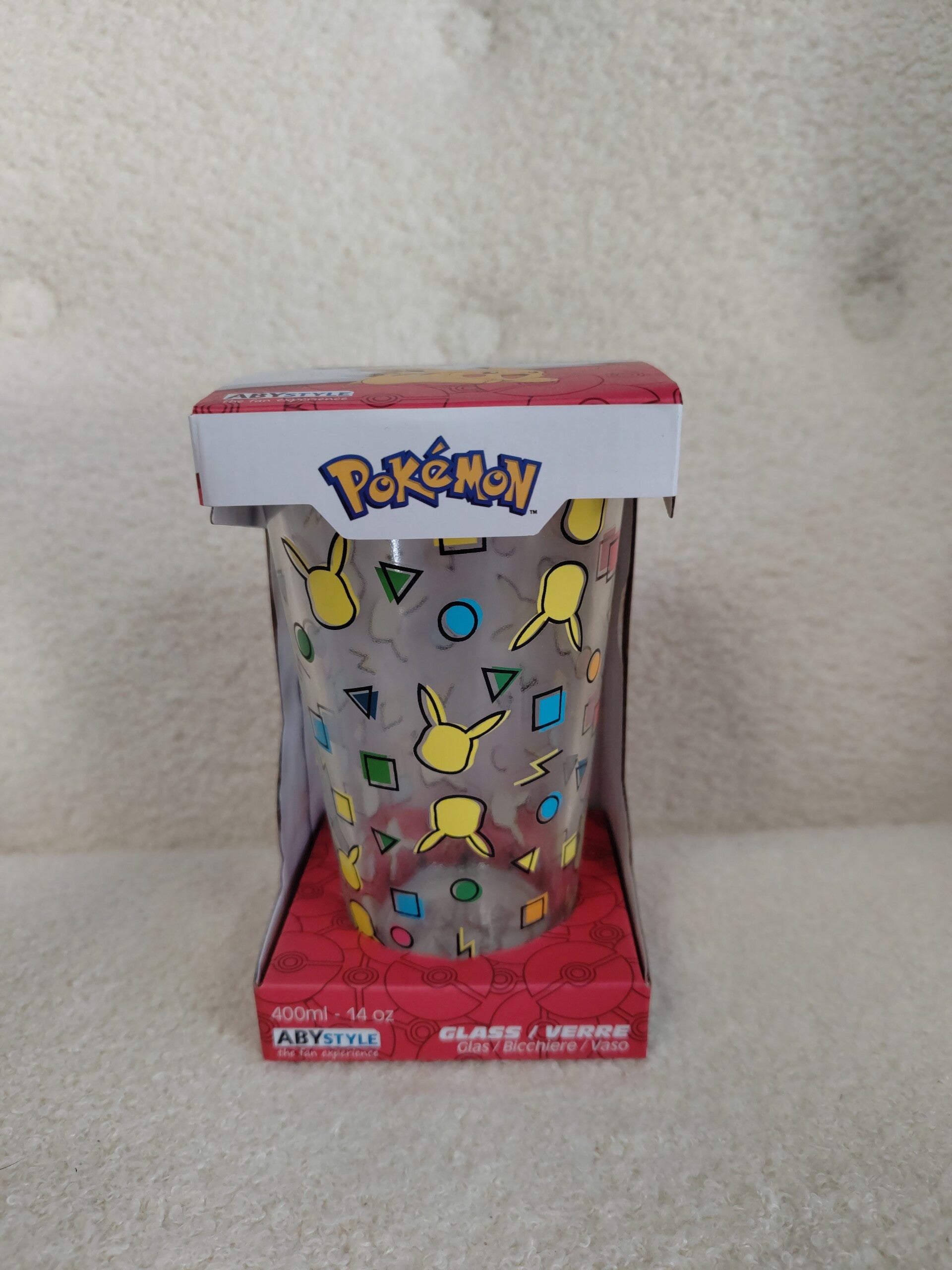 Verre Pokemon XXL 400 ml- 12,50€ TTC Stock : 3