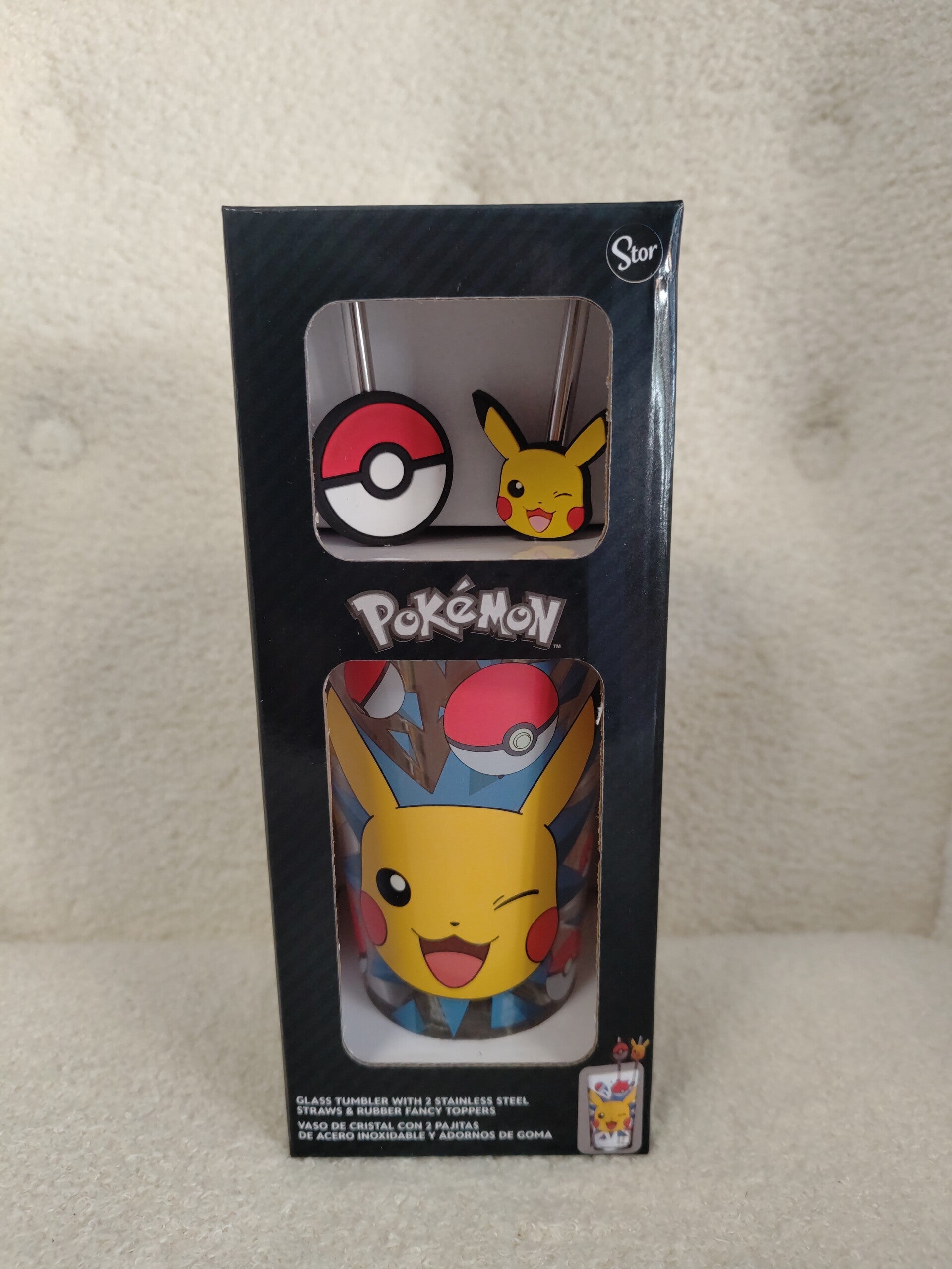 Verre Pikachu tumbler avec Paille- 11,50€ TTC Stock : 2