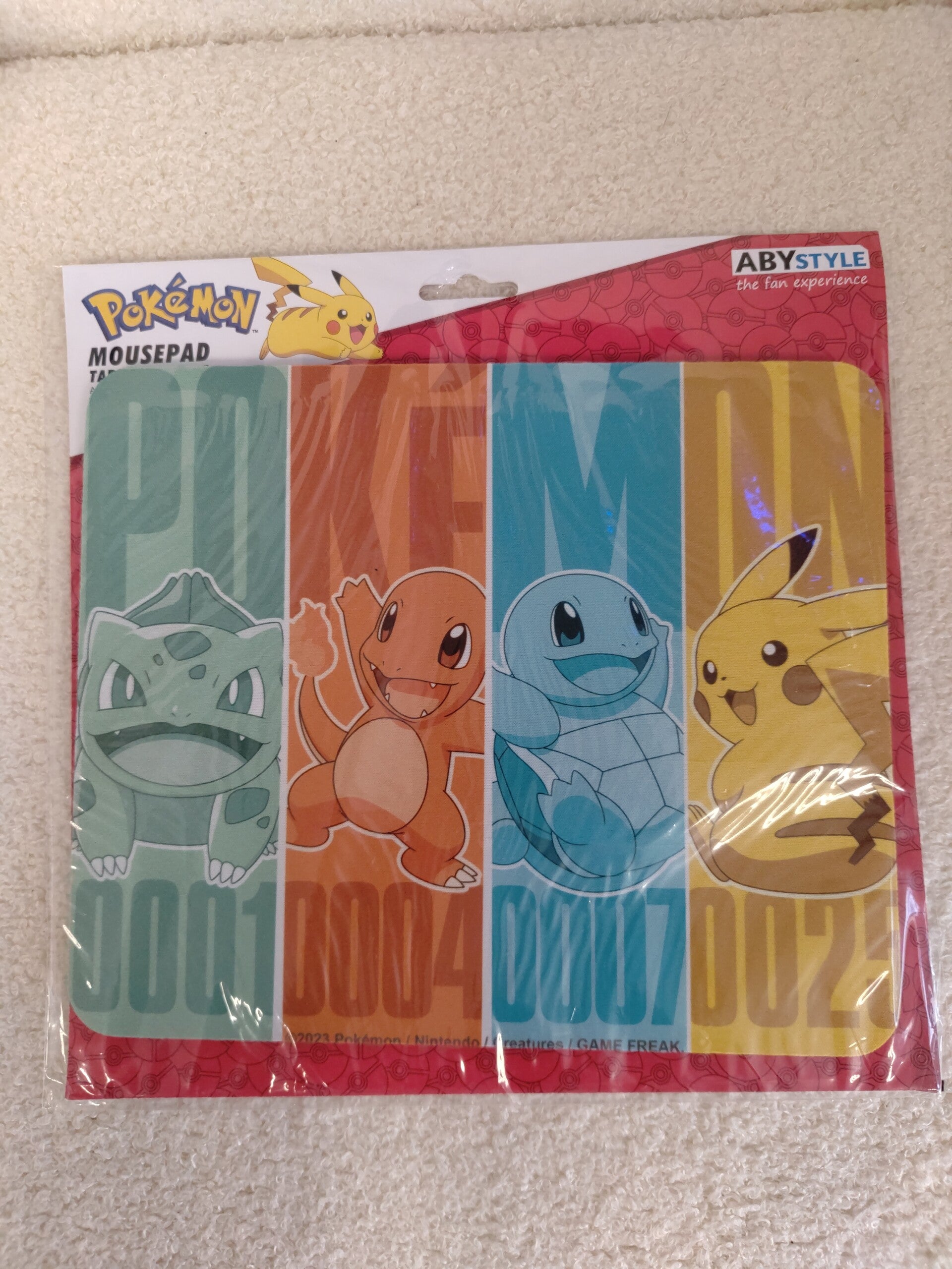 Tapis de Souris Démarrage Kanto- 10,00€ TTC Stock : 2