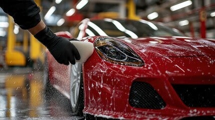 lavado de coches a mano