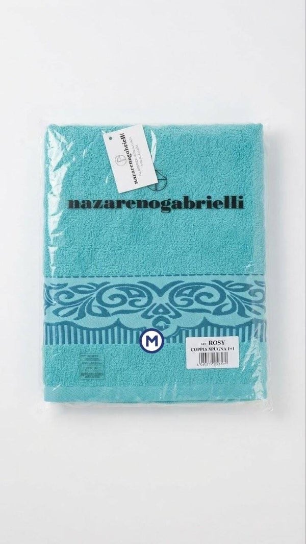 Set asciugamani in morbida spugna Nazareno Gabrielli