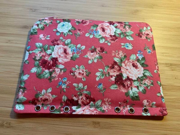 Bindertasche Rosen pink [A5]