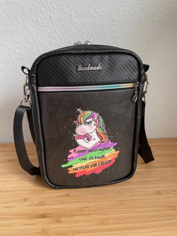 City Bag / Festival Tasche /CrossBody / Glitzer